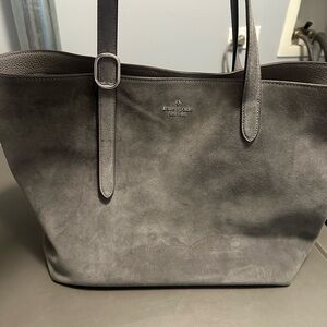 Kate Spade Charcoal Suede Tote